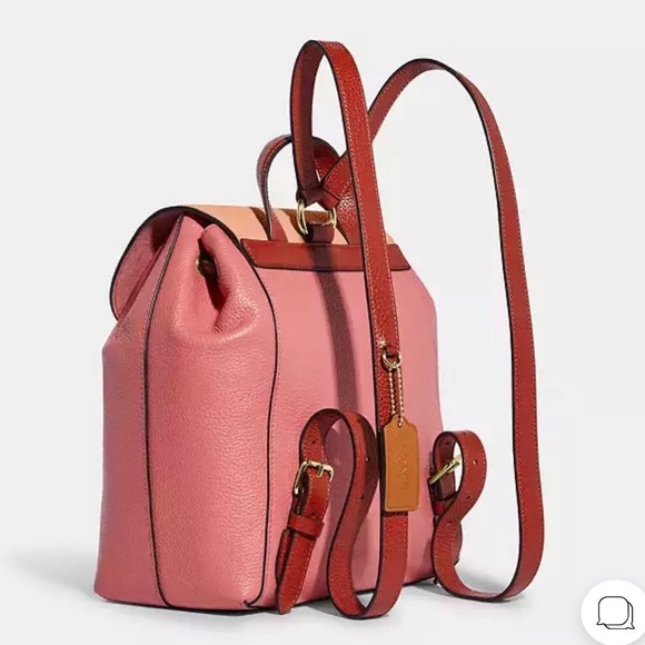 Coach C8518 Kleo Backpack In Colorblock In Faded Blush Multi - Picture 3 of 6
